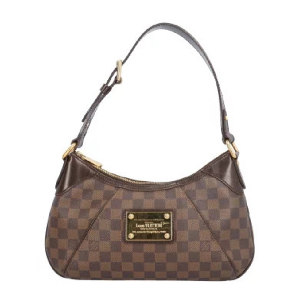 Louis Vuitton Thames Damier Shoulder Bag Canvas Brown